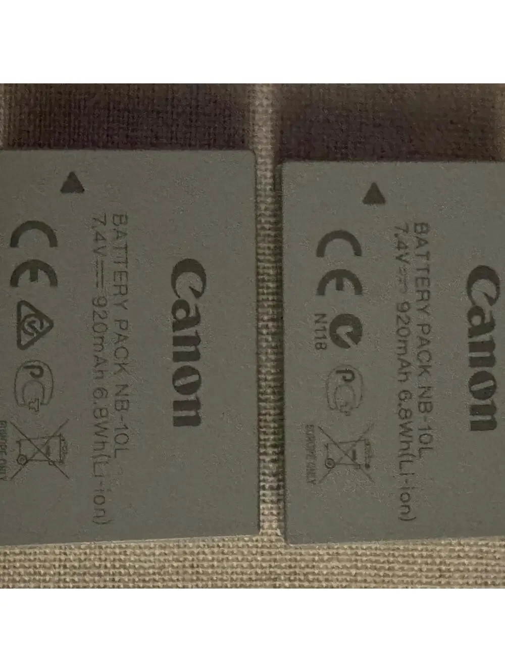 Canon Camera CB-2LC Battery Charger  with 2 NB-10L batteries - NWOT